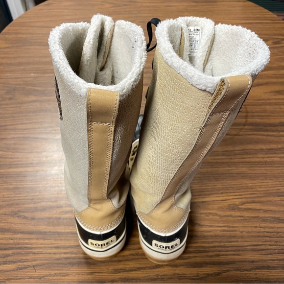 Sorel tan boots mid calf US women’s size 8.5 winter boot lined - Picture 4 of 7
